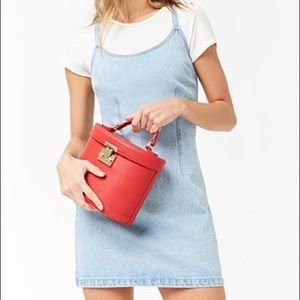 Chambray denim mini dress